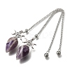 Natural Amethyst Dowsing Pendulum Pendants GG-CBA6D08-A07-2