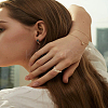 1Pc Bowknot Brass Finger Rings for Women RJEW-LP0010-05-1