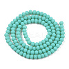 Glass Beads Strands EGLA-A034-P6mm-MD24-2