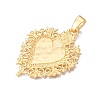 Rack Plating Alloy Big Pendants FIND-N005-56G-2