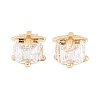 Brass Clear Cubic Zirconia Beads KK-B186-21B-G-1