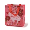 Mother's Day Theme Printed Flower Non-Woven Reusable Folding Gift Bags with Handle LS-ABAG-F009-C01-1