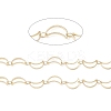 Brass Hollow Moon Link Chains CHC-M025-09G-2