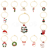 30Pcs 15 Style Alloy Enamel Pendants PALLOY-SC0003-94-1