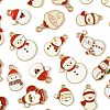 40Pcs Christmas Alloy Enamel Pendants ENAM-FS0004-20-3