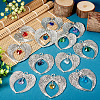 12Pcs 12 Colors Tibetan Style Alloy Big Pendants FIND-TA0004-24-4