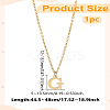 304 Stainless Steel Letter Pendant Necklaces NJEW-LP0001-53G-G-2