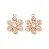 Brass Micro Pave Cubic Zirconia Pendants ZIRC-L105-04C-G-1