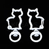 Spray Painted Eco-Friendly Alloy Swivel Snap Hooks Clasps PALLOY-T080-16M-NR-2