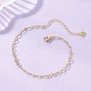 Brass Figaro & Rolo Chain Bracelets for Women BJEW-JB13157-1
