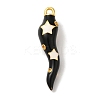 Rack Plating Brass Enamel Pendants KK-A229-29G-01-1