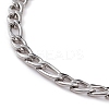 Women's 304 Stainless Steel Figaro Chain Necklace NJEW-JN03262-2