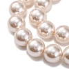 Baking Paint Pearlized Glass Pearl Round Bead Strands PEAR-H019-02E-02-3