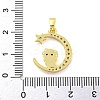 Brass Micro Pave Clear Cubic Zirconia Pendants FIND-Z044-03J-3