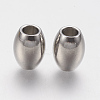 Tarnish Resistant 201 Stainless Steel European Beads STAS-F141-09P-1