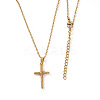 Vintage 306 Stainless Steel Cross Pendant Necklaces for Women Men DA5848-1-2