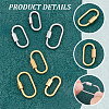 6Pcs 6 Colors 304 Stainless Steel Screw Carabiner Lock Charms FIND-UN0003-49-5