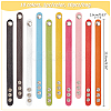  10Pcs 10 Colors Adjustable Leather Cord Bracelets Set for Women BJEW-NB0001-10-2