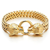 Wolf Viking 304 Stainless Steel Wheat Chain Bracelets for Men FS-WGC8E20-12-1