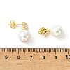 Brass Micro Pave Cubic Zirconia Stud Dangle Earrings for Women EJEW-JE07280-01-5