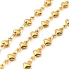 304 Stainless Steel Heart Link Chains CHS-G042-01G-04-1
