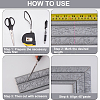 2Pcs Foam 3D Self-Adhesive Waterproof Wallpaper Border DIY-GF0010-19A-5