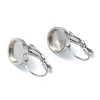 Tarnish Resistant 304 Stainless Steel Leverback Earring Findings KK-H152-09B-P-1