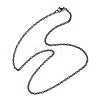 2.5MM 304 Stainless Steel Textured Cable Chain Necklaces for Women Men NJEW-JN05819-01-4