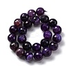 Natural Dragon Veins Agate(Dyed & Heated) Beads Strands G-K390-A14-01-4