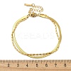 304 Stainless Steel Snake Chain Bracelets BJEW-C084-03G-6