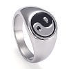 304 Stainless Steel Finger Rings STAS-H101-01P-8-3