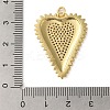 Rack Plating Brass Micro Pave Cubic Zirconia Pendants X-KK-P279-05B-G-3
