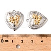 304 Stainless Steel Rhinestone Pendants STAS-Z145-03GP-01-3