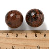 Natural Mahogany Obsidian Round Ball Figurines Statues for Home Office Desktop Decoration G-P532-02A-29-3