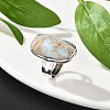 Natural Aqua Terra Jasper Finger Rings RJEW-A068-04P-2
