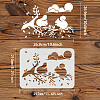 Plastic Reusable Drawing Painting Stencils Templates DIY-WH0202-298-2