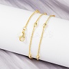 Brass Satellite Chains Necklace for Women NJEW-P265-17G-2