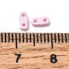 2-Hole Baking Paint Glass Seed Beads SEED-S023-17A-08-3