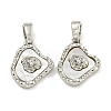 Brass with Clear Cubic Zirconia with Sea Shell Charms KK-Q820-14P-1