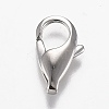 Tarnish Resistant Polished 316 Surgical Stainless Steel Lobster Claw Clasps STAS-Z013-06E-1
