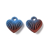 Spray Painted Alloy Pendants PALLOY-S038-15A-1