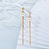 Golden Plated Alloy Pendants ENAM-NB0001-08G-5