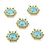 Brass Cubic Zirconia Pendants KK-G419-04G-04-1