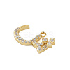 Rack Plating Brass Micro Pave Clear Cubic Zirconia Pendants KK-A224-03B-G-2