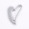 Tarnish Resistant 304 Stainless Steel Open Heart Pendants LS-STAS-I094-17P-1
