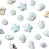 Glazed Porcelain Beads Strands PORC-FS0001-13-2