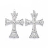 Alloy Rhinestone Big Pendants PALLOY-E470-01S-AAA-1