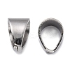 Tarnish Resistant 304 Stainless Steel Snap on Bails STAS-R065-34-2