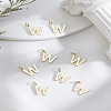 8Pcs Brass Charms KK-LP0001-85W-1