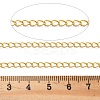 Brass Curb Chains KK-P304-02A-G-2
